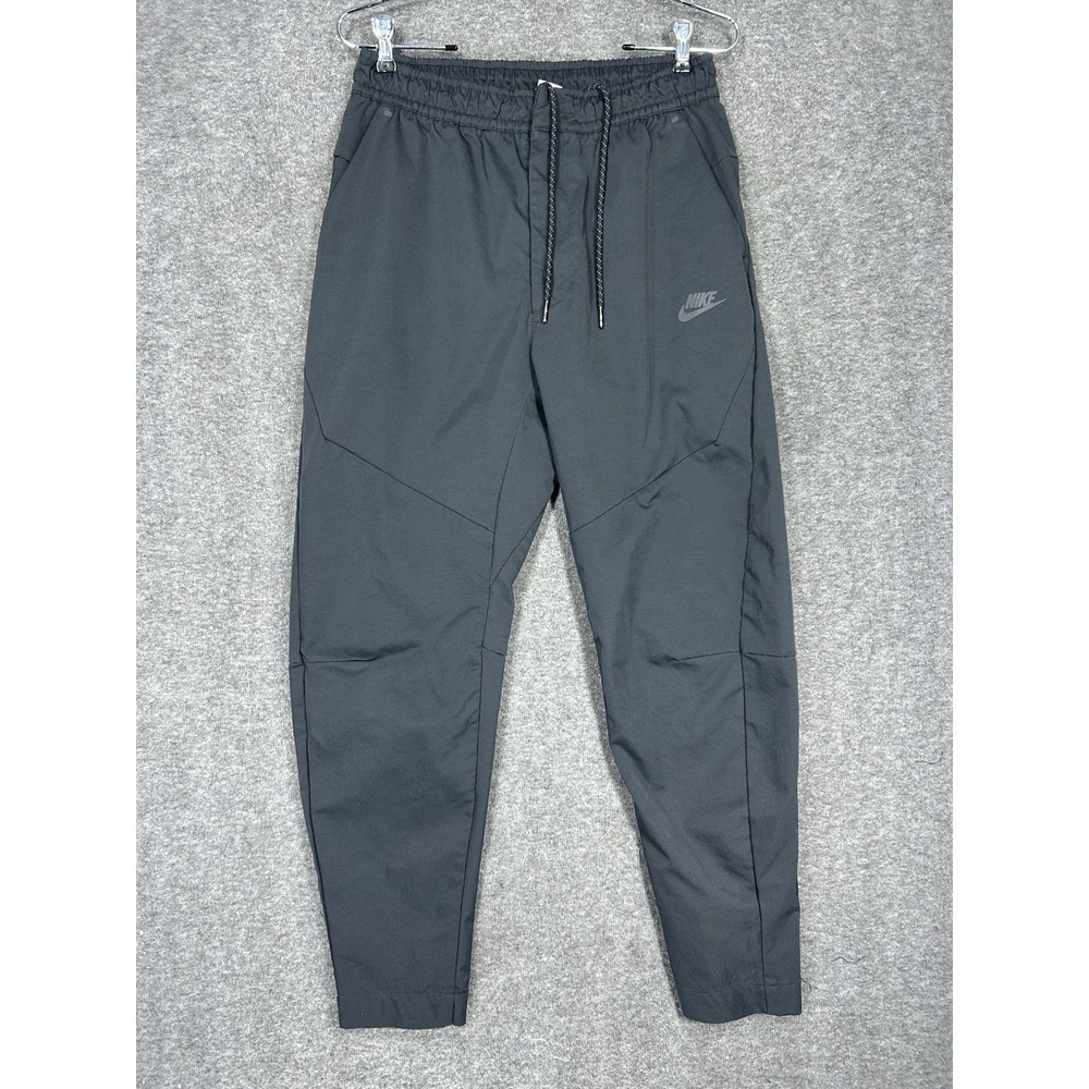 Nike Sportswear Tech Pants Mens M Black Woven Tapered Joggers DR9101-010